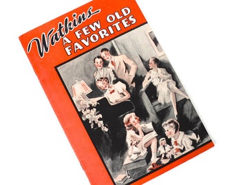 Vintage 1930s Watkins Promotional Songbook | Piano Sheet Music | Advertising Ephemera | Americana Collectible