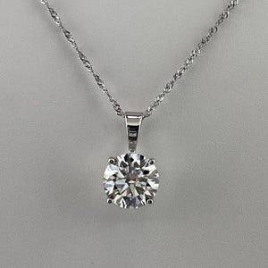 Lab Grown Diamond Solitaire Pendant
