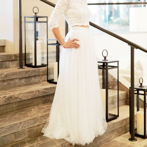 bridal soft wedding skirt soft silky skirt