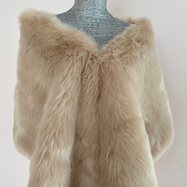 large fur shawl