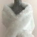 bridesmaid faux fur shawl
