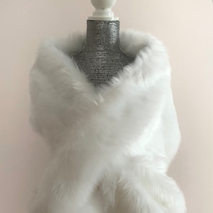 faux fur shawl bridesmaids