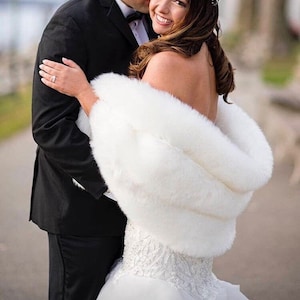 faux fur wedding shawl white bridal faux fur stole faux fur wrap faux fur coverup shawl bridal stole