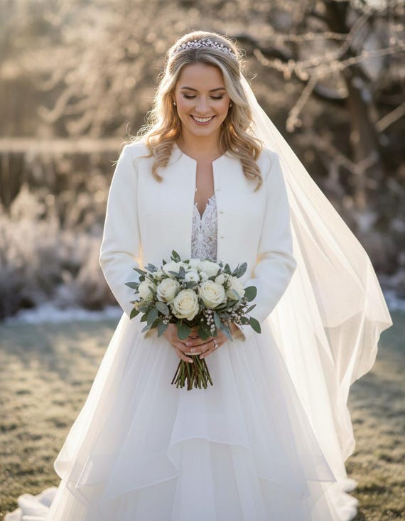 cover ups for wedding dress in the winter Where to Find Cool & Cute Bride and Bridesmaid Cover Ups