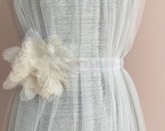 Champagne Wedding Sash | Bridal Sash | Lace Sash | Ribbon Sash | Bridal Sash | Custom Wedding Sash | Skirt Sash | Floral Sash |