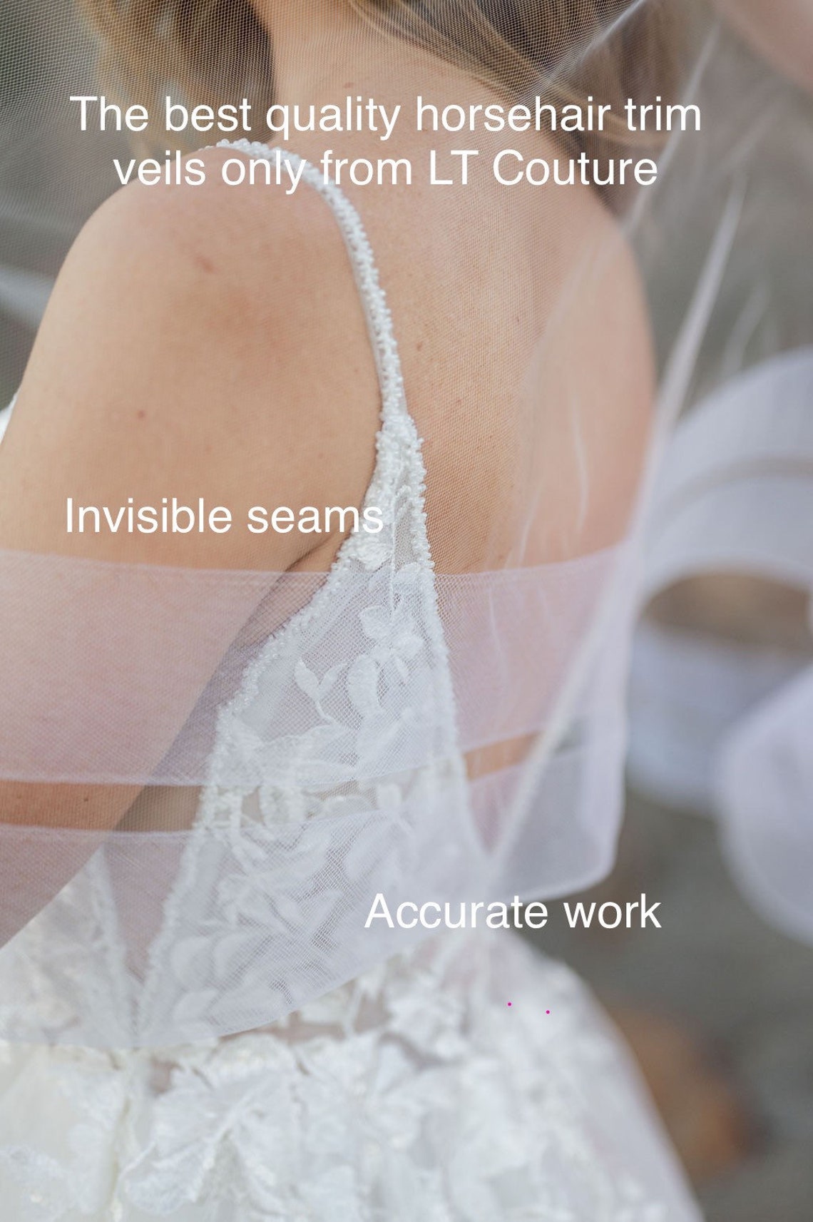 Double Horsehair Trim Wedding Veil Double Trim Horsehair Etsy