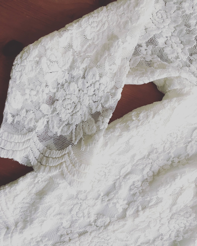Custom Wedding Top Crop Wedding Top Long Sleeve Bridal Top Engagement Lace Top Bridal Long Sleeve Top White Top Fitted Lace Top image 5