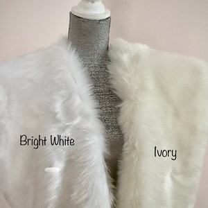 faux fur shawl bridesmaids