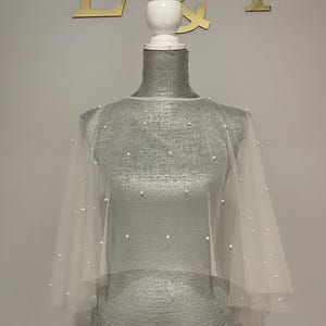 bridal cape with pearls bridal bolero capelets bridal cover up bridal top bolero wedding bolero ivory bolero white bolero top
