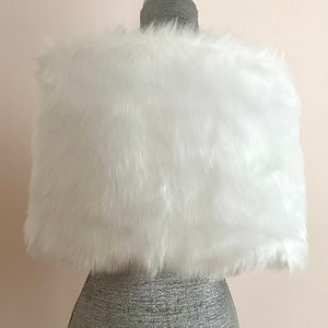 faux fur shawl bridesmaids