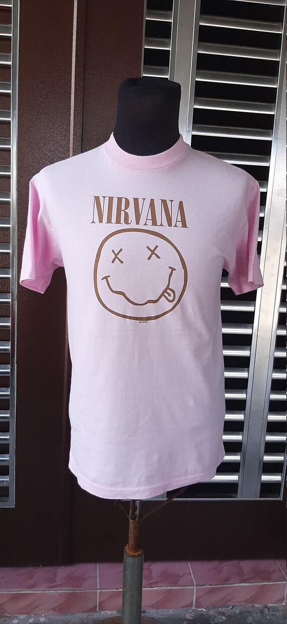 Vintage Nirvana Smile T-Shirt 2003 Rare