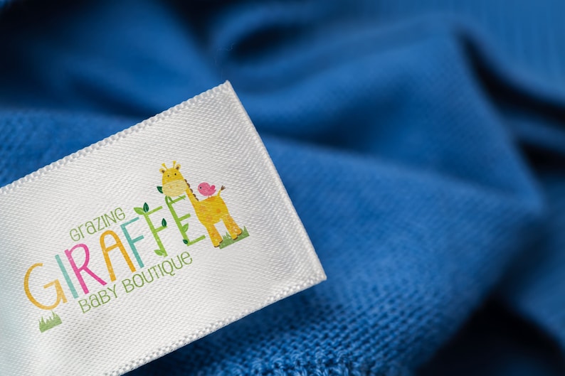 Personalized Custom Clothing Labels, Custom Branded Label, Satin Clothing Tags, Washable Multicolor Sewing Labels, Craft Show Tag with Logo 