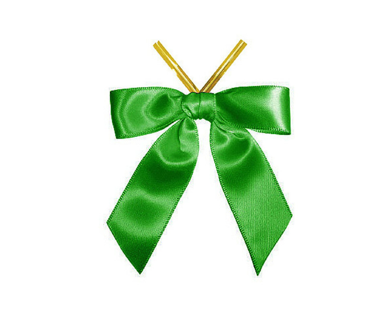 50 Emerald Green Satin Ribbon Bows Premade Ribbon Bows Etsy