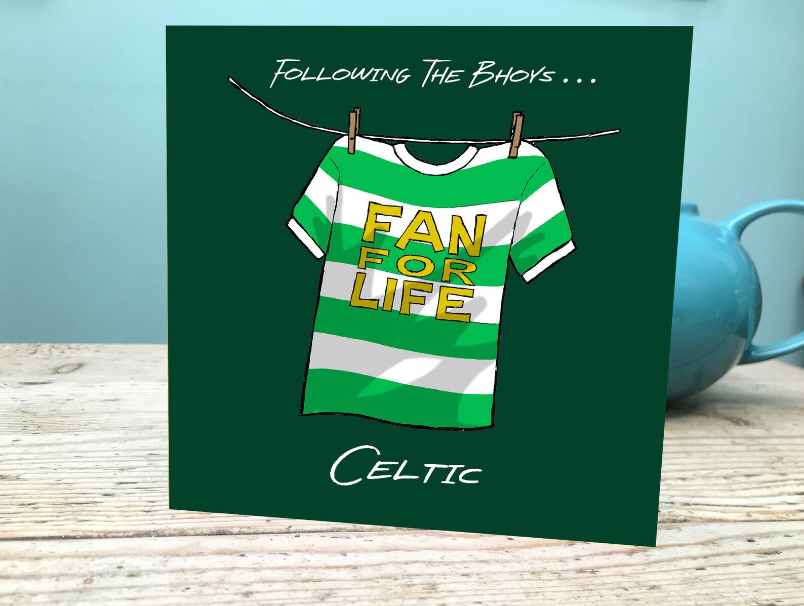 Celtic Fan Card / Folding Celtic Birthday Card / Bhoys Fan Etsy