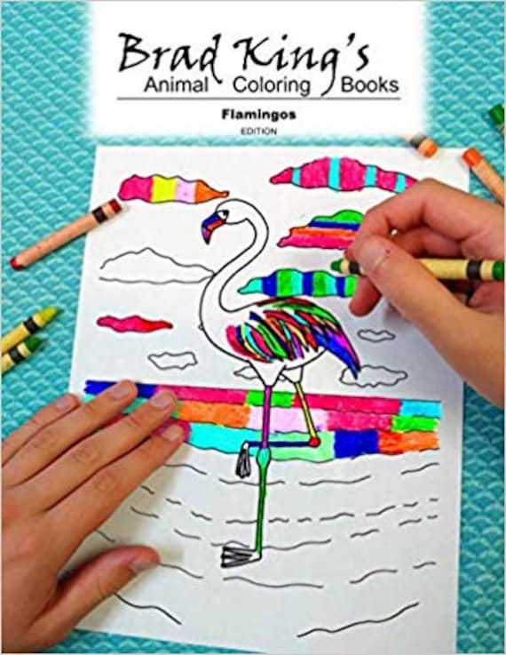 Download Flamingos Coloring Book Etsy