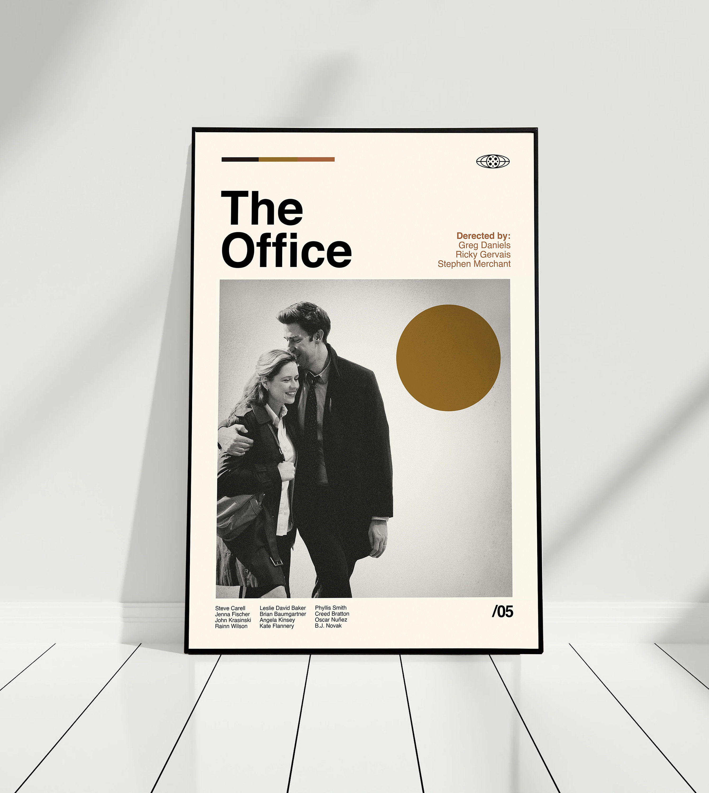 THE OFFICE - Jim & Pam - Retro Modern Art - Vintage Poster