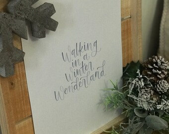 Walking in a Winter Wonderland Digital Print