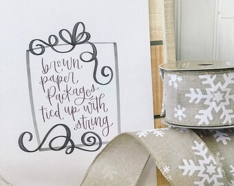 Brown Paper Packages Digital Print