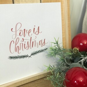 Love Is Christmas Digital Print