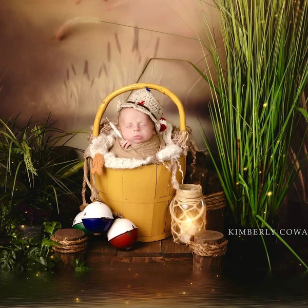 Newborn Fishing Hat Etsy