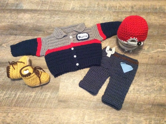 newborn mechanic outfit