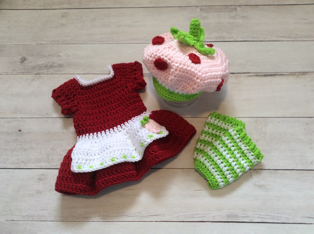 strawberry shortcake crochet dress Strawberry Shortcake Crochet Dress