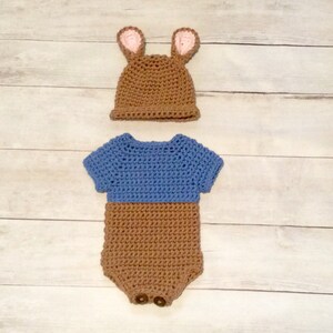 Crochet Roo Set/little Roo Newborn Photo Prop/infant Halloween Costume ...