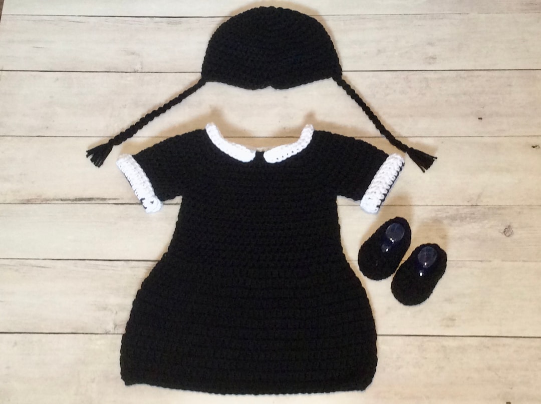 Baby wednesday addams dress top