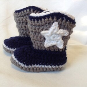 dallas cowboys baby booties