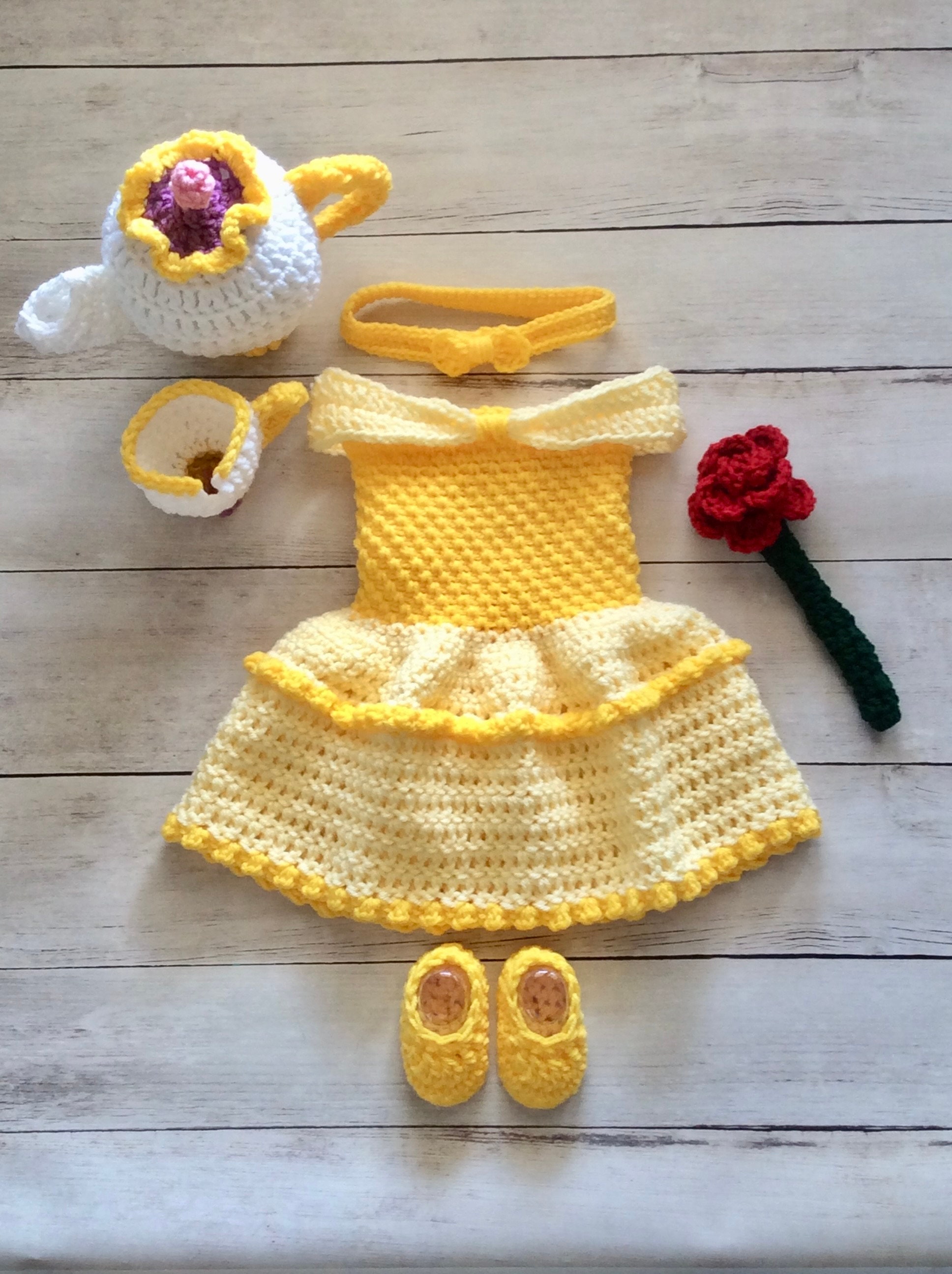 crochet princess belle dress Belle Dress Crochet Pattern The Moule Hole