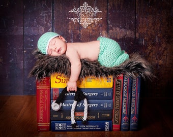 Fashion Newborn Baby Photo Doctor Cap Photography Prop Photo Set Gift Abicial Newborn Baby Girl Boy Photography Prop Fashion Newborn Baby Photo Doctor Cap Photography Prop Photo Set Gift Abicial Newborn Baby Girl Boy Photography Prop
