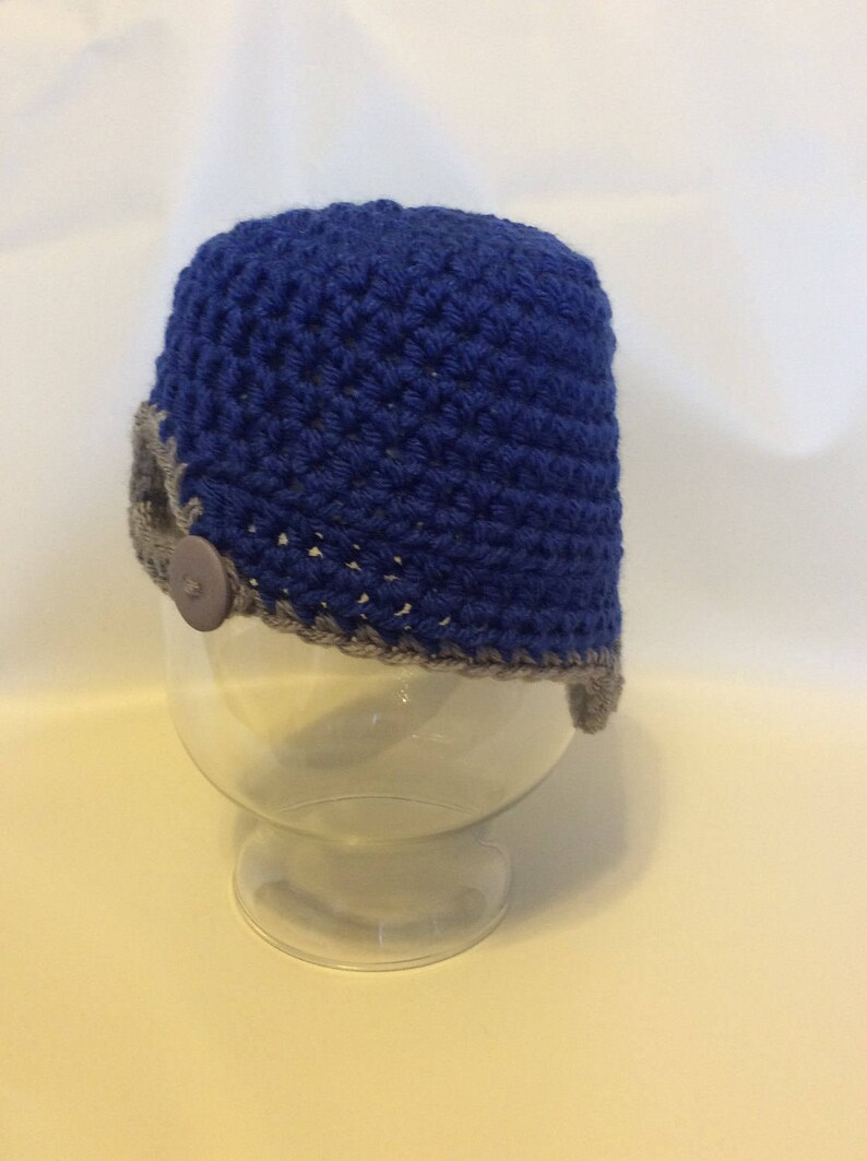 Crochet Newborn Backwards Baseball Cap/Baseball Hat ...