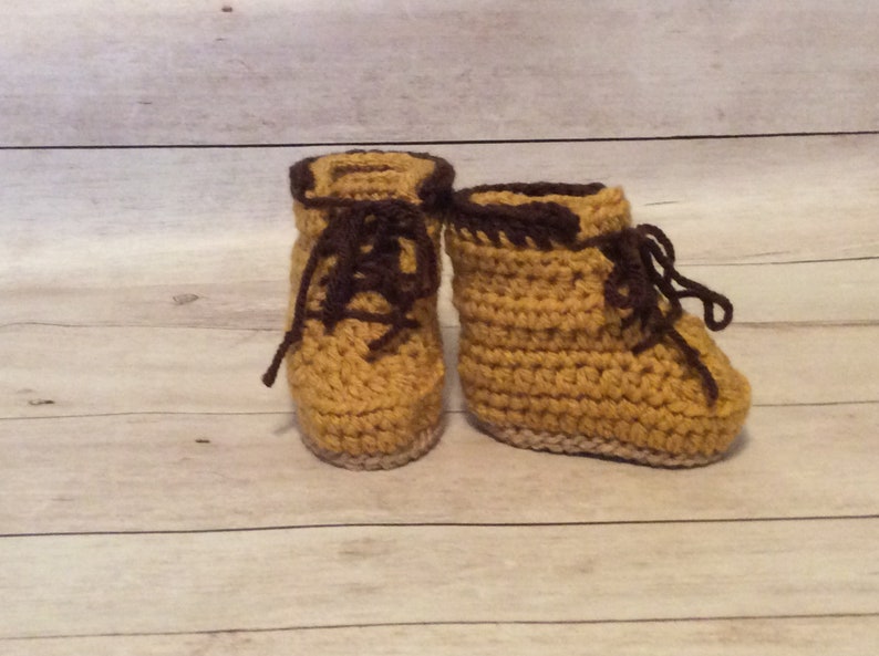 Crochet Baby Work Boots/Baby Construction Boots/Baby Etsy