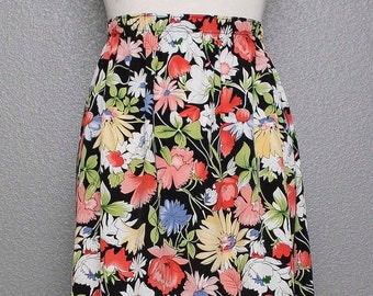 Fkvintage 1990s Floral Maxi Skirt by Southern Lady