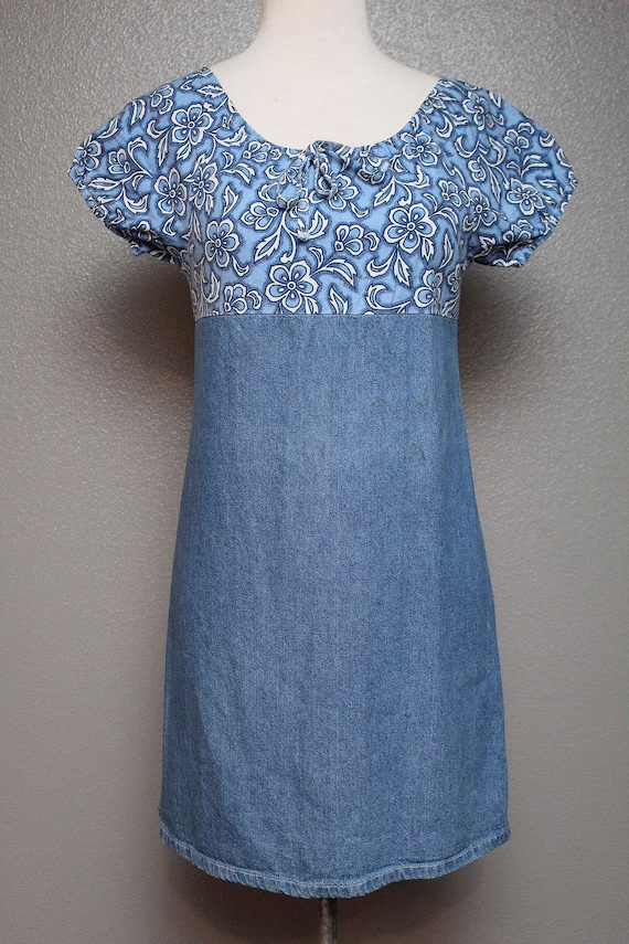 FKVintage 1990s Denim Babydoll Dress by Faded Glor