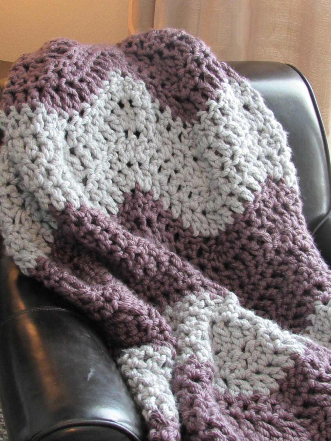 Chunky Blanket Soft Crochet Blanket Large Crochet Afghan Etsy