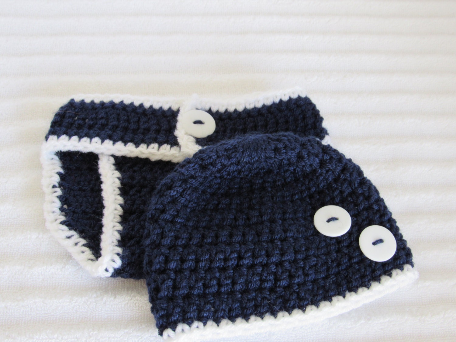 Baby Boy Diaper Cover Set Navy and White Diaper Cover Set Etsy