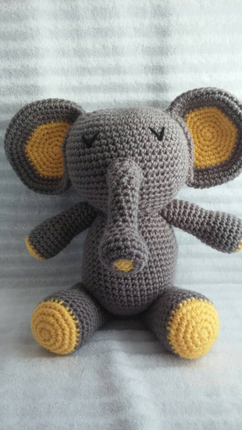Crochet Elephant Elephant Stuffed Animal Crochet Animal | Etsy