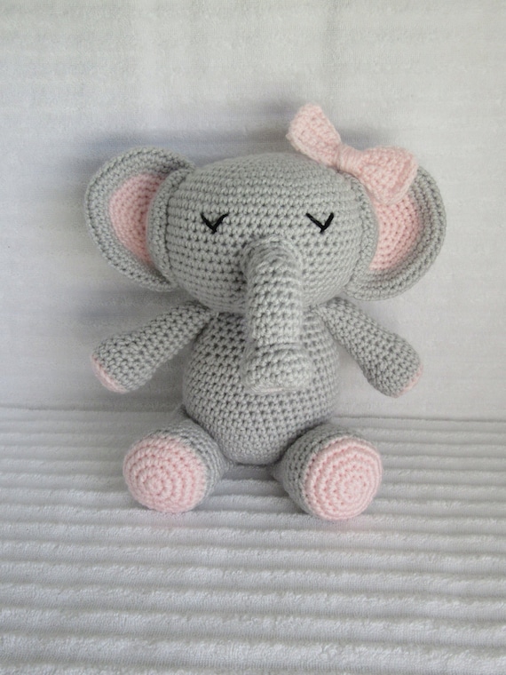 crochet elephant stuffed animal