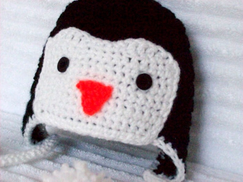 Baby Penguin Hat Newborn Penguin Hat Crochet Penguin Hat Etsy