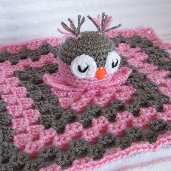 Crochet Blanket, Baby Lovey, Baby Lovie, Crochet Baby Blanket, Baby Afghan, Owl Nursery, Owl Blanket, Owl Lovey, Baby Blanket