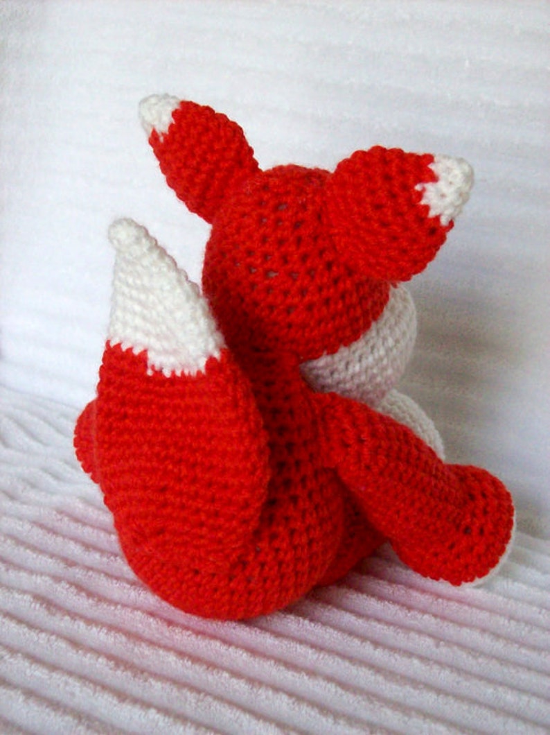 Crochet Fox Stuffed Animal, Crochet Animal, Fox Plush, Stuffed Fox, Crochet Fox Animal, Stuffed Animal, Forest Nursery, Fox Stuffed Animal image 3