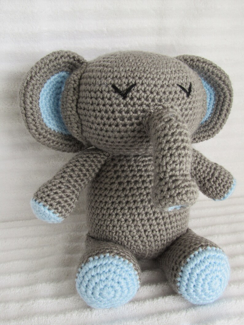 crochet elephant plush