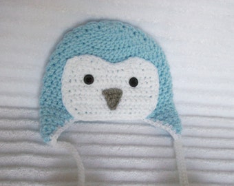 Baby Penguin hat, newborn penguin hat, crochet penguin hat, photo prop, penguin hat, penguin beanie, baby penguin beanie, baby boy hat