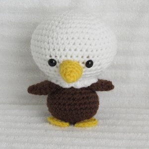 Crochet Eagle, Eagle Plush, Crochet Animal, Stuffed Eagle, Stuffed Animal, Bald Eagle, Patriotic, Patriotic Toy, Amigurumi Eagle