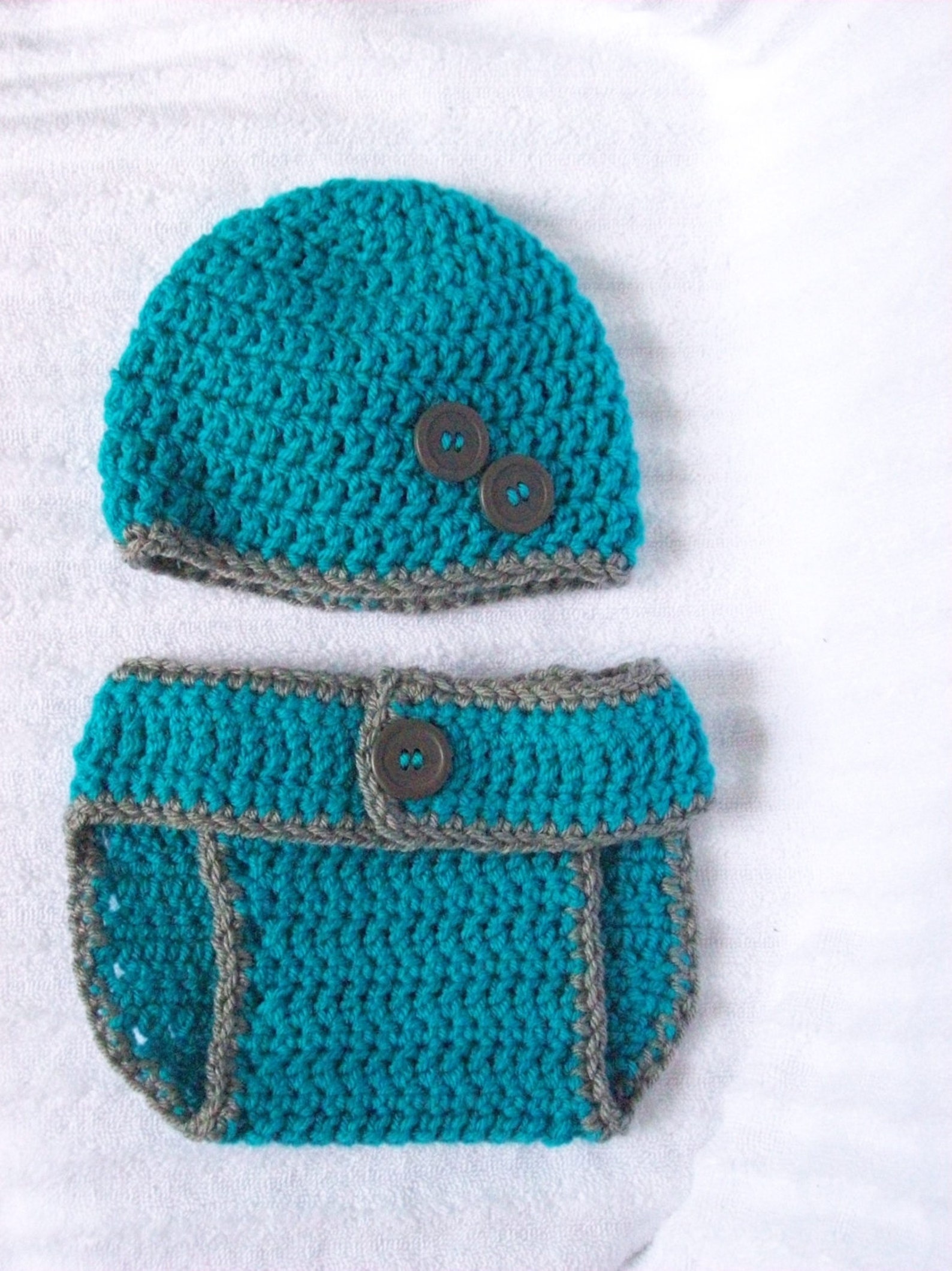 Baby Boy Diaper Cover Set Turquiose and Gray Diaper Cover Etsy
