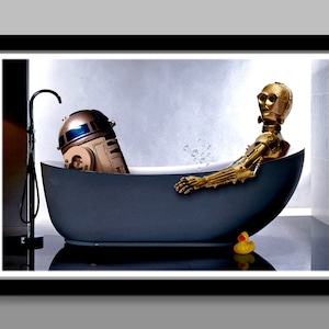 Bathtub Droids Inspired Poster - Bubbles Edition - 13 x 19, 16 x 24 OR 24 x 36 Inches -  Home Decor