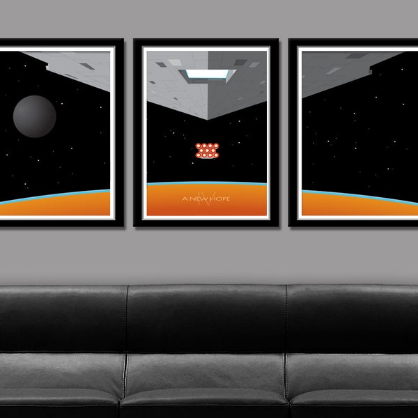 Force Inspired - Star Wars Inspired Minimalist Movie Poster Set Edition One - Home Decor