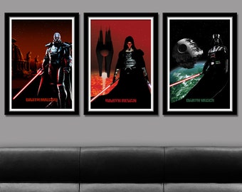 Eerbetoon aan de Sith Lord - Print 332 - Woondecoratie