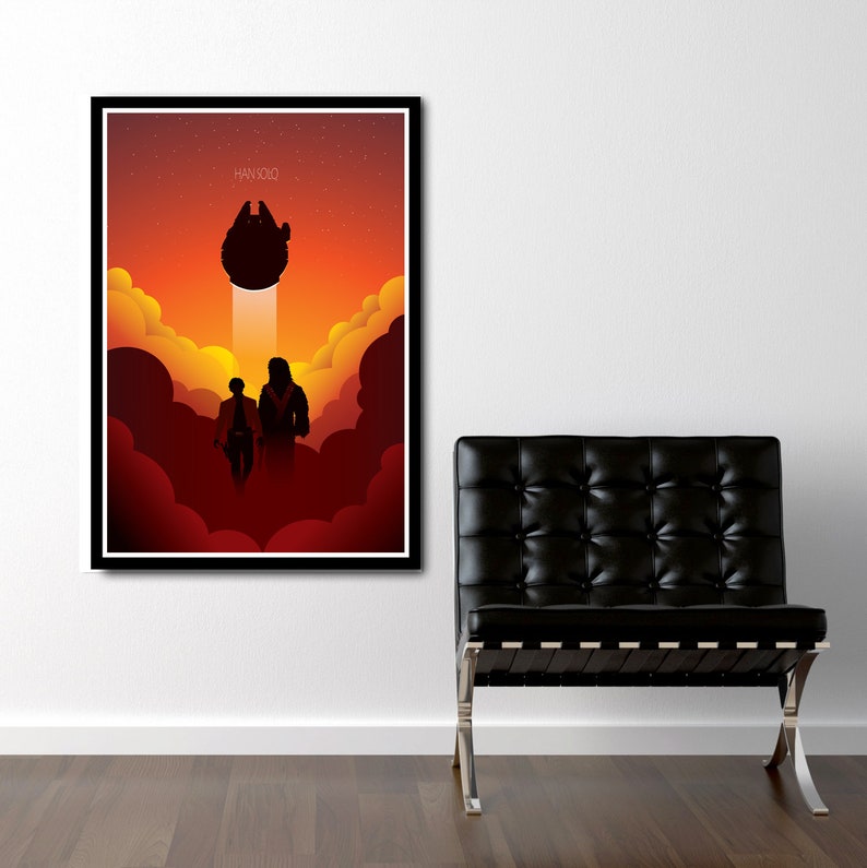 Minimalist Sunset Collection Force Inspired Print 476 Solo Home Decor